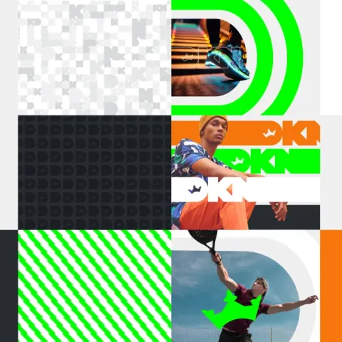 Large-scale DraftKings Network billboard featuring bold typography, QR code interaction, and calls to watch, listen, and play.