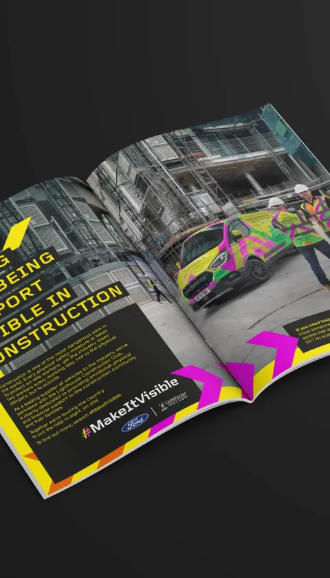 mock up of magazine. 